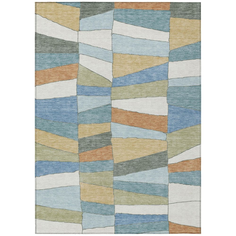 Chantille Machine Washable Indoor/Outdoor Abstract ACN2836 Blue 3 ft. x 5 ft. Area Rug price history on PriceWatchPro