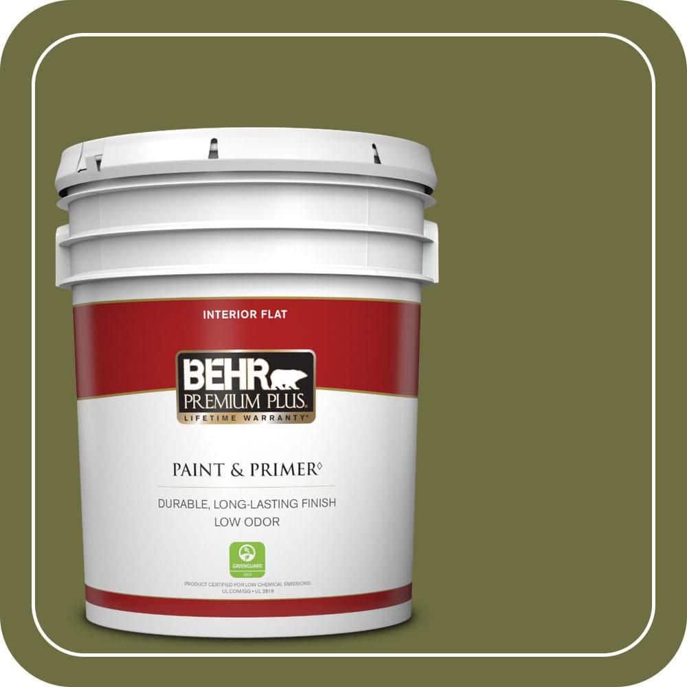 5 gal. #400D-7 Jungle Trail Flat Low Odor Interior Paint & Primer price history on PriceWatchPro