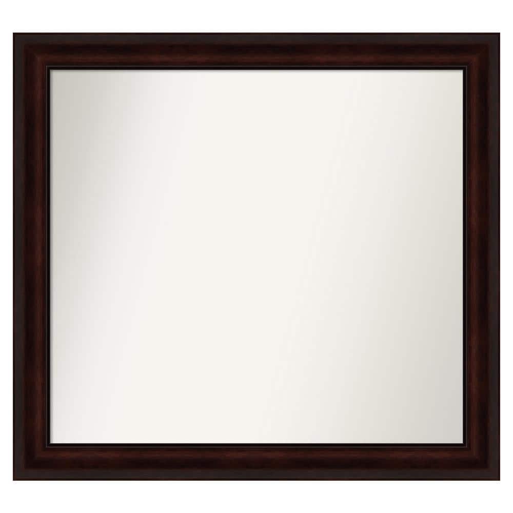 Coffee Bean Brown 37.25 in. x 34.25 in. Custom Non-Beveled Satin Recycled Polystyrene Framed Vanity Wall Mirror price history on PriceWatchPro