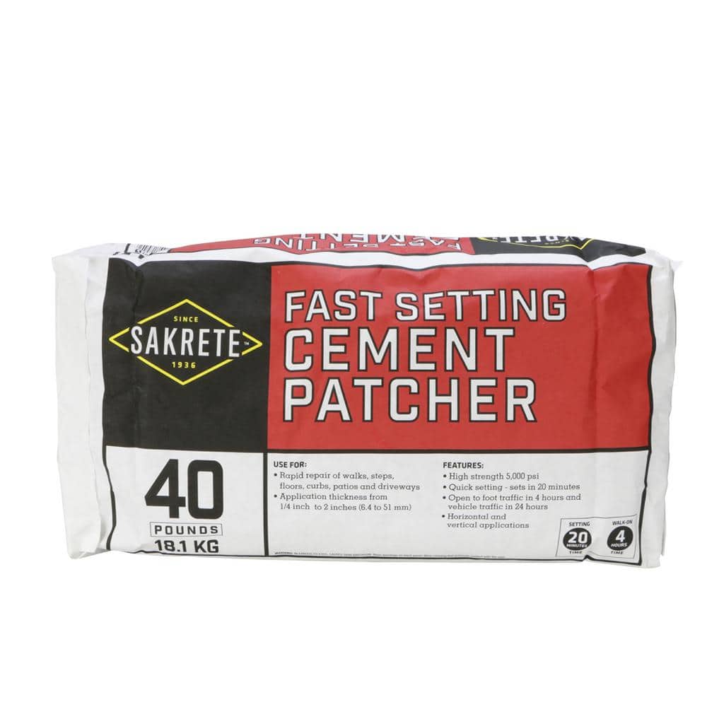 SAKRETE 40 lb. Fast Set Concrete Patcher 60200640 - The Home Depot
