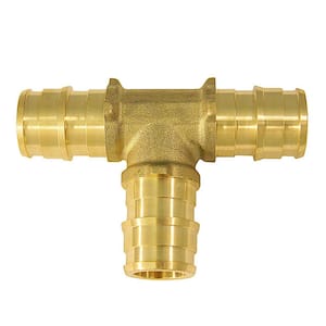 1/2 in. Brass PEX-A Expansion Barb Tee (10-Pack)