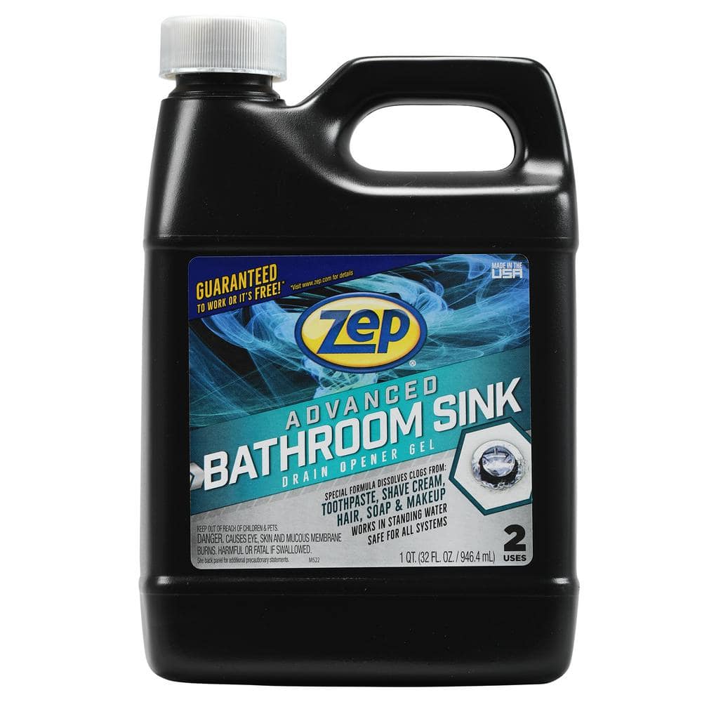 ZEP 32 oz. Advanced Bathroom Sink Drain Opener U49310 - The Home Depot
