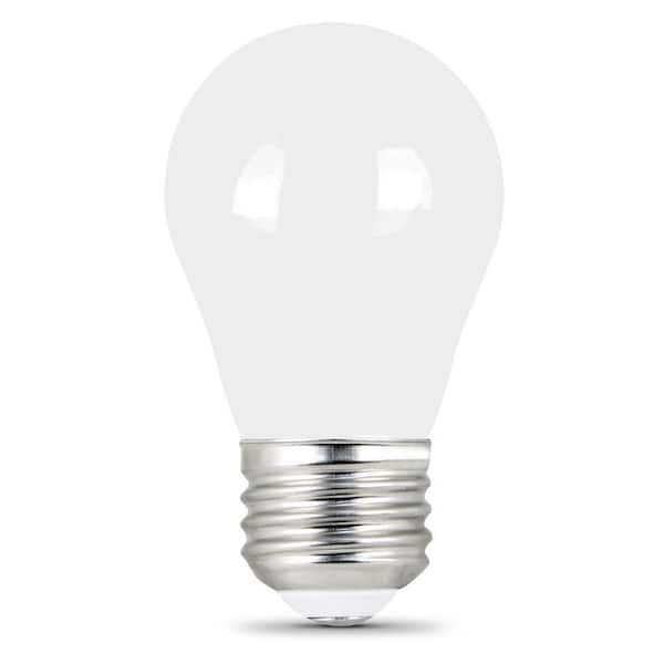 40-Watt Equivalent A15 Dimmable Filament CEC 90+ CRI White Glass LED Refrigerator Appliances Light Bulb, Daylight 5000K