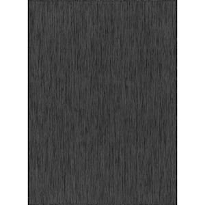 Aloha Dark Grey 6 ft. x 9 ft. Solid Indoor Outdoor Area Rug