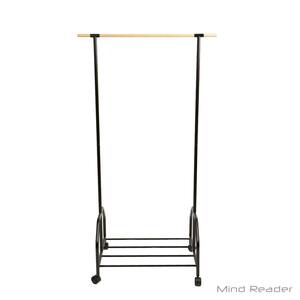 Black Metal Clothes Rack 35.83 in. W x 64.96 in. H