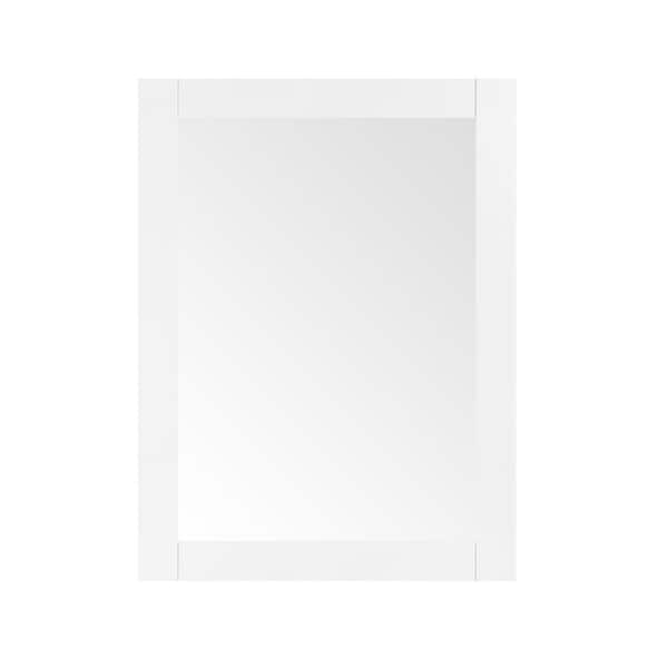 Caville 24 in. W x 32 in. H Rectangular Framed Wall Mount Bathroom Vanity Mirror in White