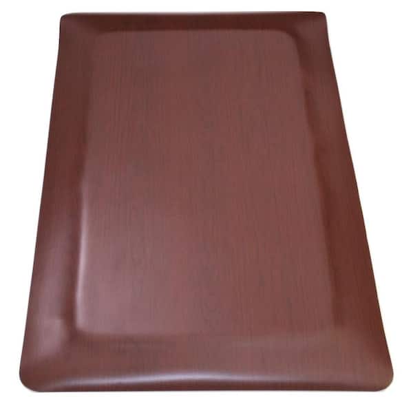 Rhino Anti-Fatigue Mats Soft Woods Walnut 36 in. x 60 in. Double Sponge Vinyl Indoor Anti Fatigue Floor Mat