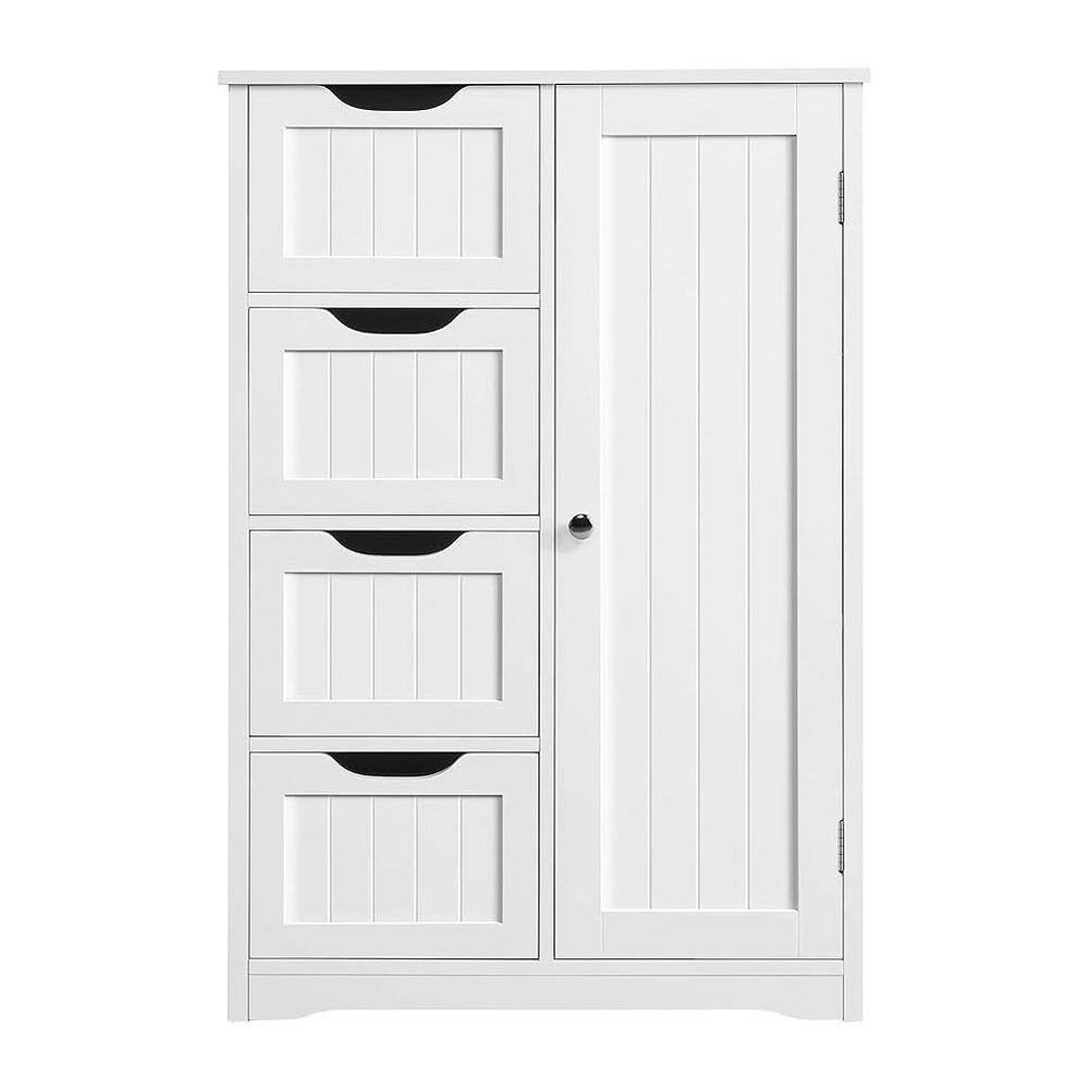 22 in. W. x 12 in. D x 32.5 in. H Bathroom White Linen Cabinet 2023-11 ...