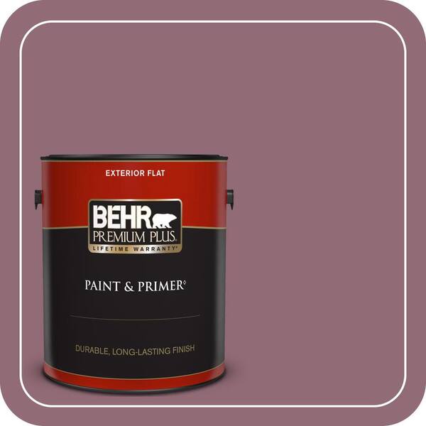 BEHR PREMIUM PLUS 1 gal. #S120-6 Full Glass Flat Exterior Paint & Primer