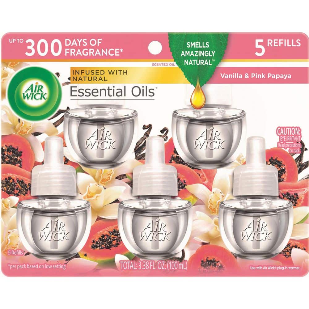 0.67 oz. Vanilla and Pink Papaya Automatic Air Freshener Oil Plug-In Refill