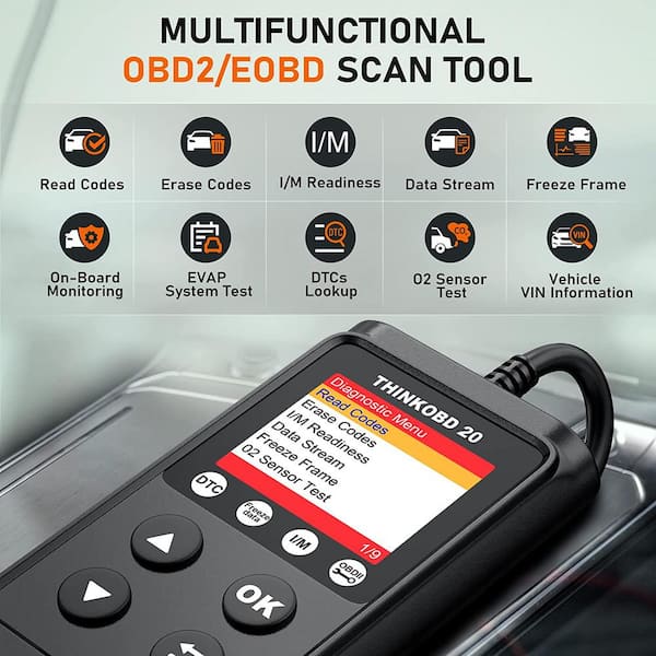 THINKCAR Automotive Code Reader OBD2 Scanner THINKOBD 500 in the Auto  Diagnostic & Testing Tools department at