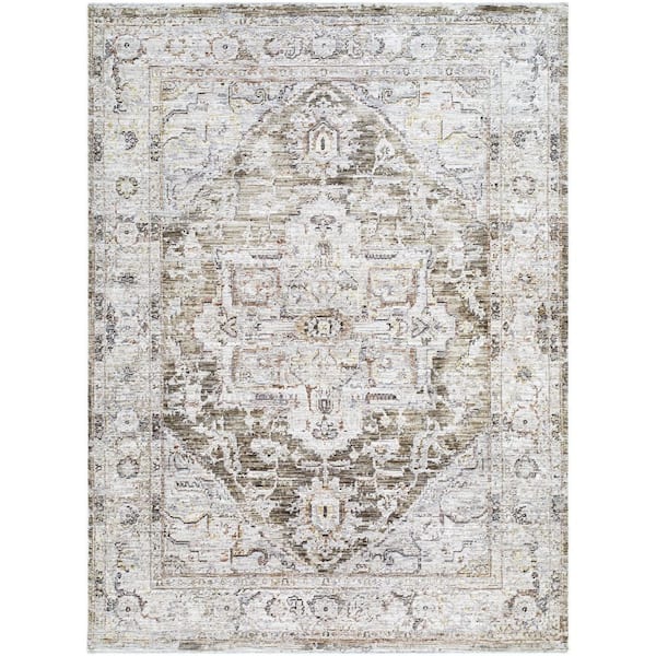 Mansfield MFD-2302 7 ft. x 10 ft. Brown Machine Woven Area Rug