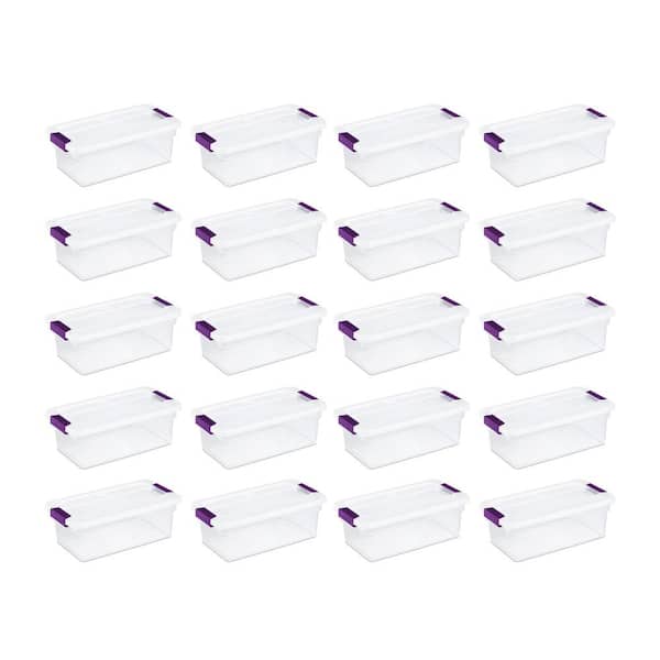 ClearView 6 Qt. Latch Box Storage Tote Container (24-Pack)
