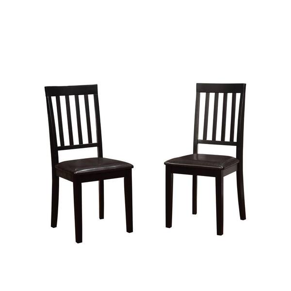 Linon Home Decor Cayman Black Dining Chair (Set of 2)