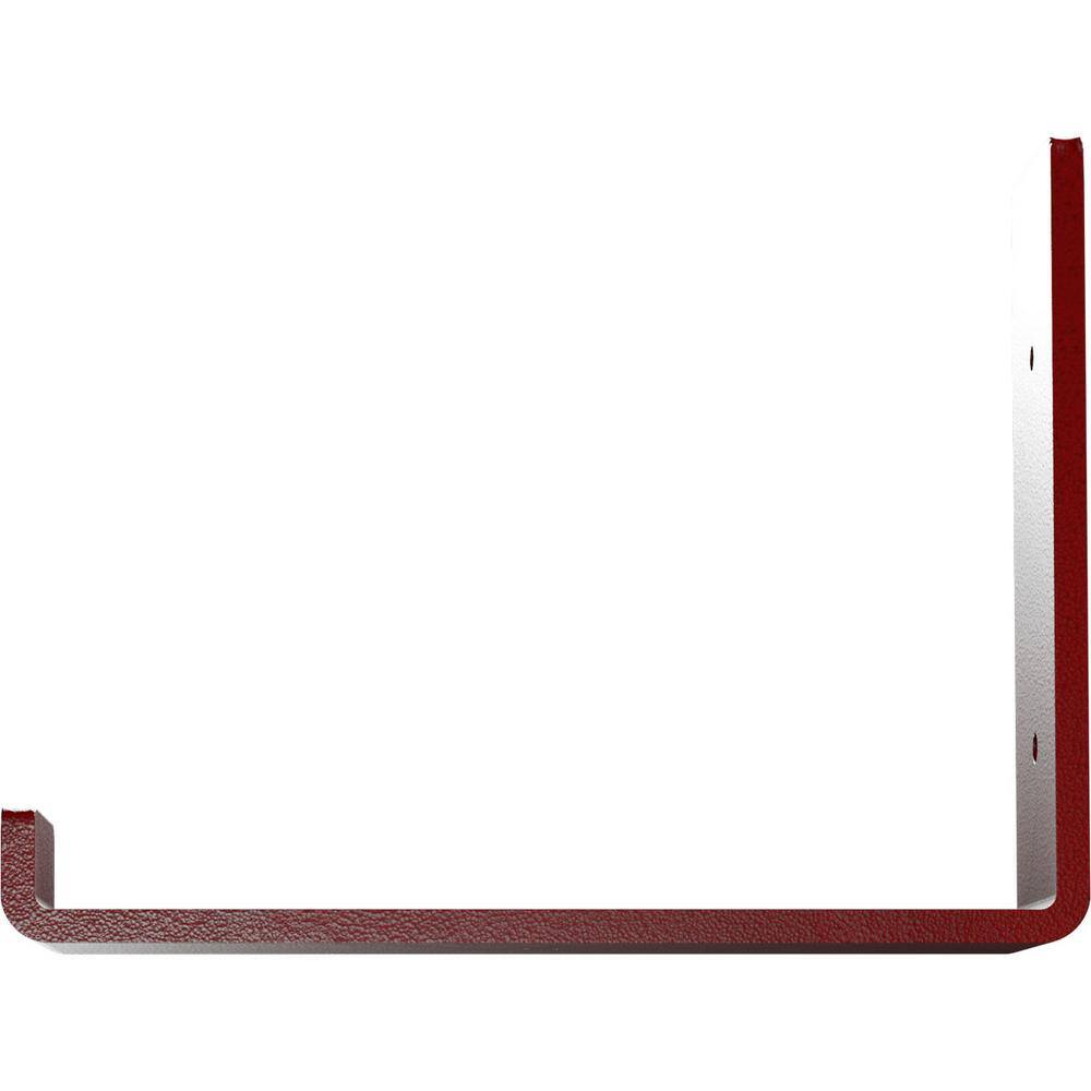 Hammered Bright Red Steel 6"x8" Shelf Bracket for Urban Chic Decor