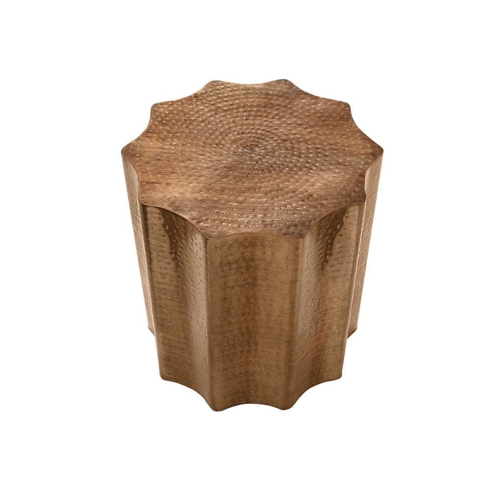 20 in. Sun Shaped Metal End Table
