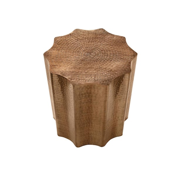 Unbranded 20 in. Sun Shaped Metal End Table