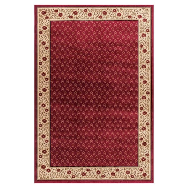 Concord Global Trading Jewel Harmony Red 8 ft. x 10 ft. Area Rug