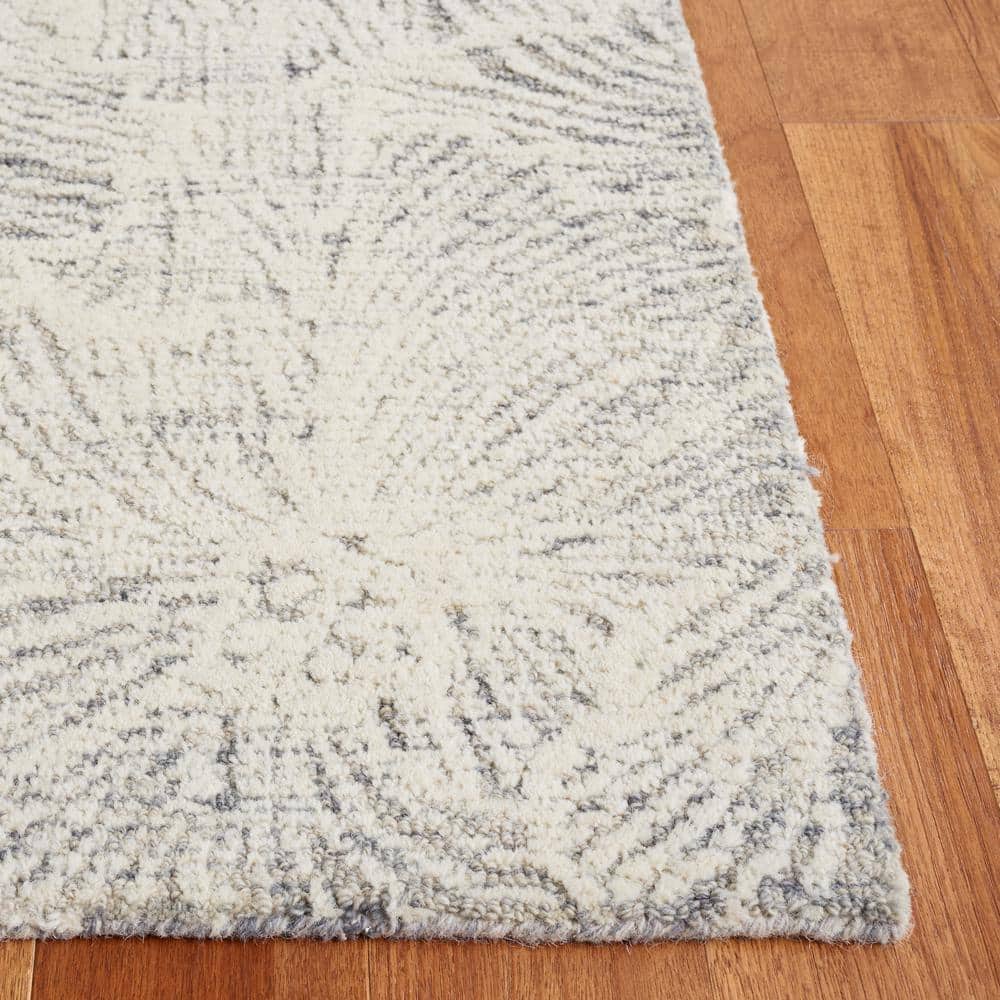 Ivory Wool 4' x 6' Hand-Tufted Rectangular Area Rug