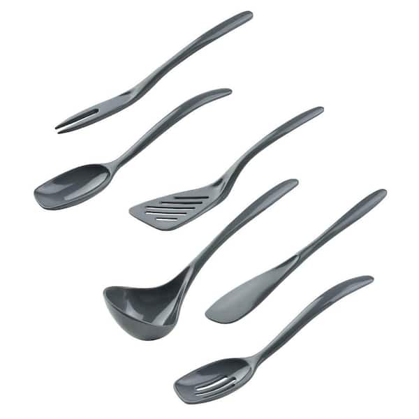 Hutzler Gray Melamine Mini Utensils Set (Set of 6) 3517-6GY - The