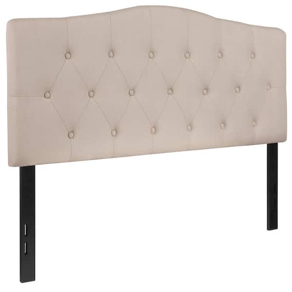 Carnegy Avenue Beige Full Headboard Panel Design