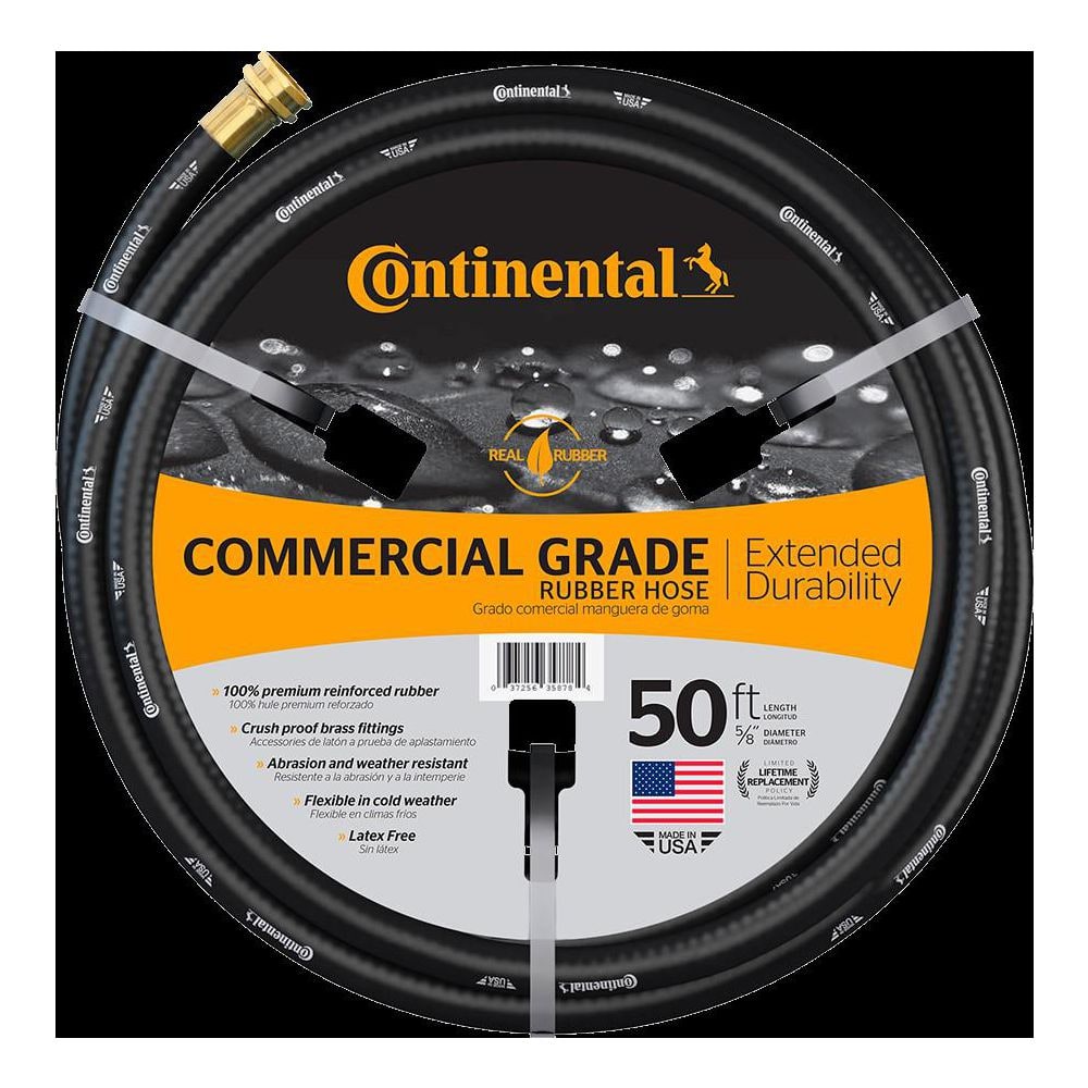Continental Premium Commercial Grade Rubber Water Hose - Thumbnail 2