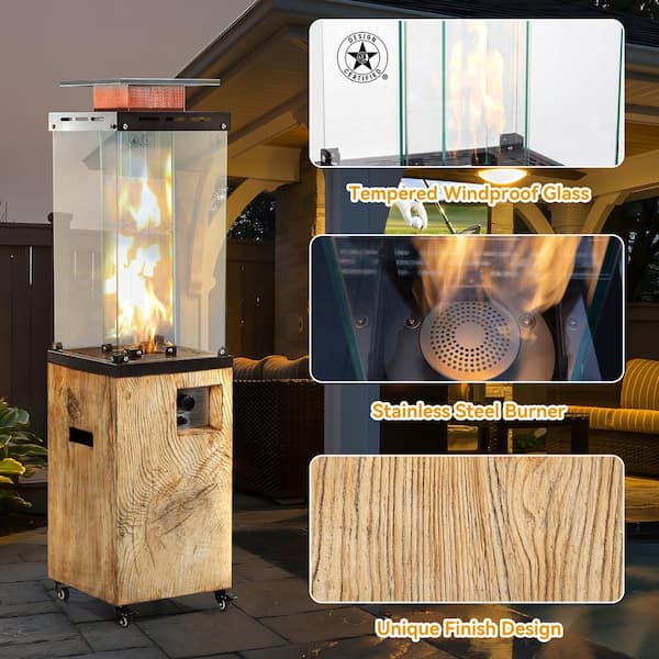 Fire Glass Phoenix Professional Patio Heater Chauffe Terrasse