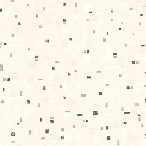 Graham & Brown Spa Black/White Vinyl Peelable Wallpaper (Covers 56 sq. ft.)