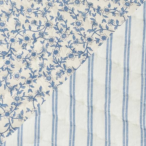 Farmhouse Floral Stripe Blue- Riley Blake Cotton Fabric – Prism Fabrics &  Crafts