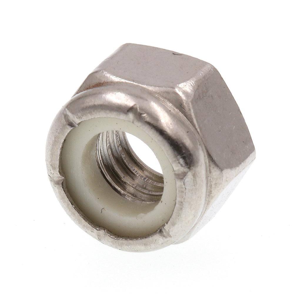 5/16-18 Coarse Thread Grade 8 Nylon Insert Hex Lock Stop Nut Yellow Zinc 100pcs 