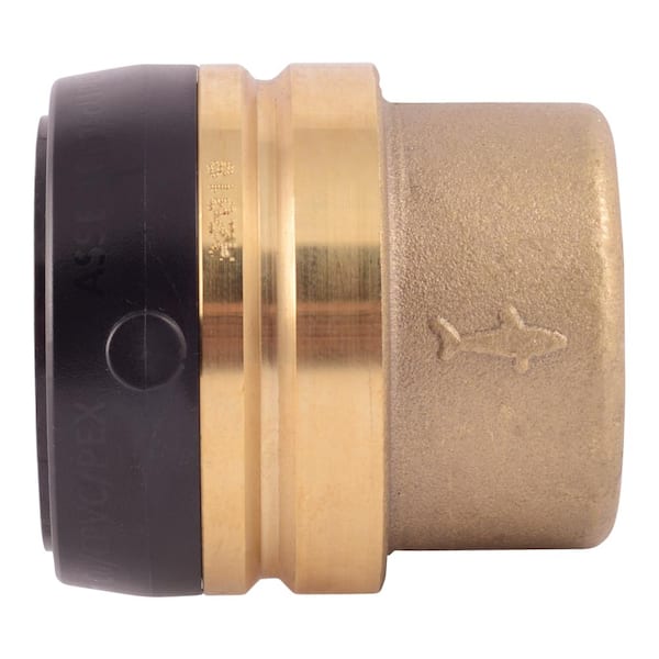 SharkBite 1-1/2 in. Push-to-Connect Brass End Cap Fitting