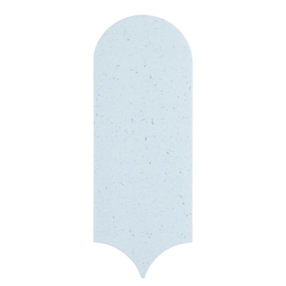 Picole Temac Blue 3 in. x 9 in. Popsicle Terazzo Look Satin Ceramic Wall Ti