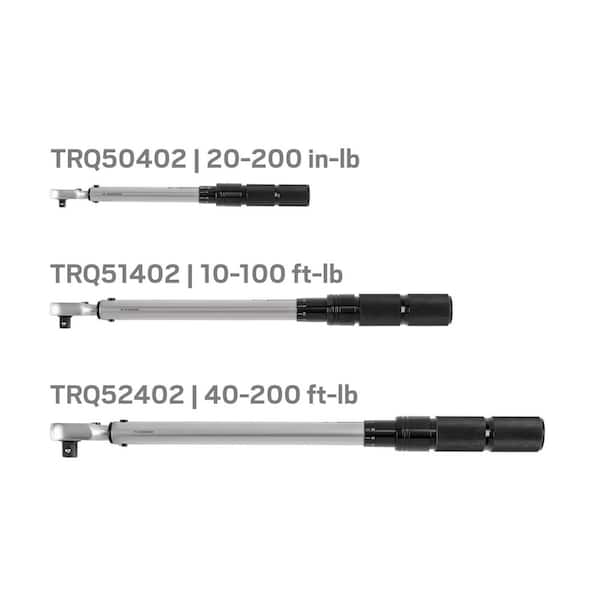 TEKTON 1/4,3/8,1/2 Inch Drive Dual-Direction Micrometer Torque