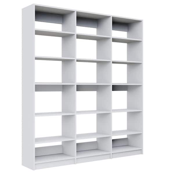Alto Pantry Collection 60 in. W White Wall Mounted 3-Shelf Towers Wood Closet System