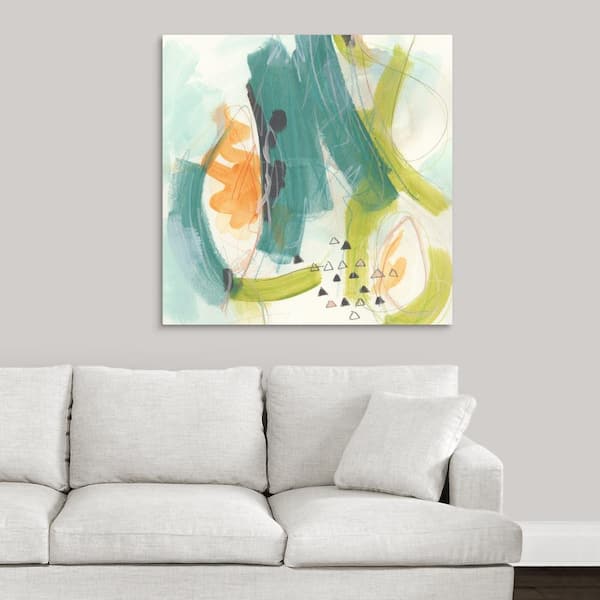 GreatBigCanvas "Skipping Stones II" by June Vess Canvas Wall Art