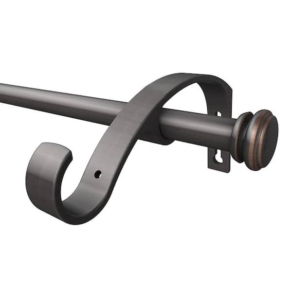 Home Decorators Collection 50 in. - 144 in. Double Curtain Rod Conversion  Kit in Oil Rubbed Bronze U-ORB144FOHJ07 - The Home Depot