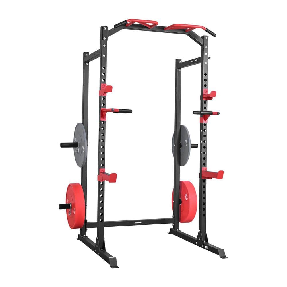 Power Cage Power Rack, Gym Workout Equipment with J-Hooks & More Attachment, Barbell Squat Rack with Adjustable Height price history on PriceWatchPro
