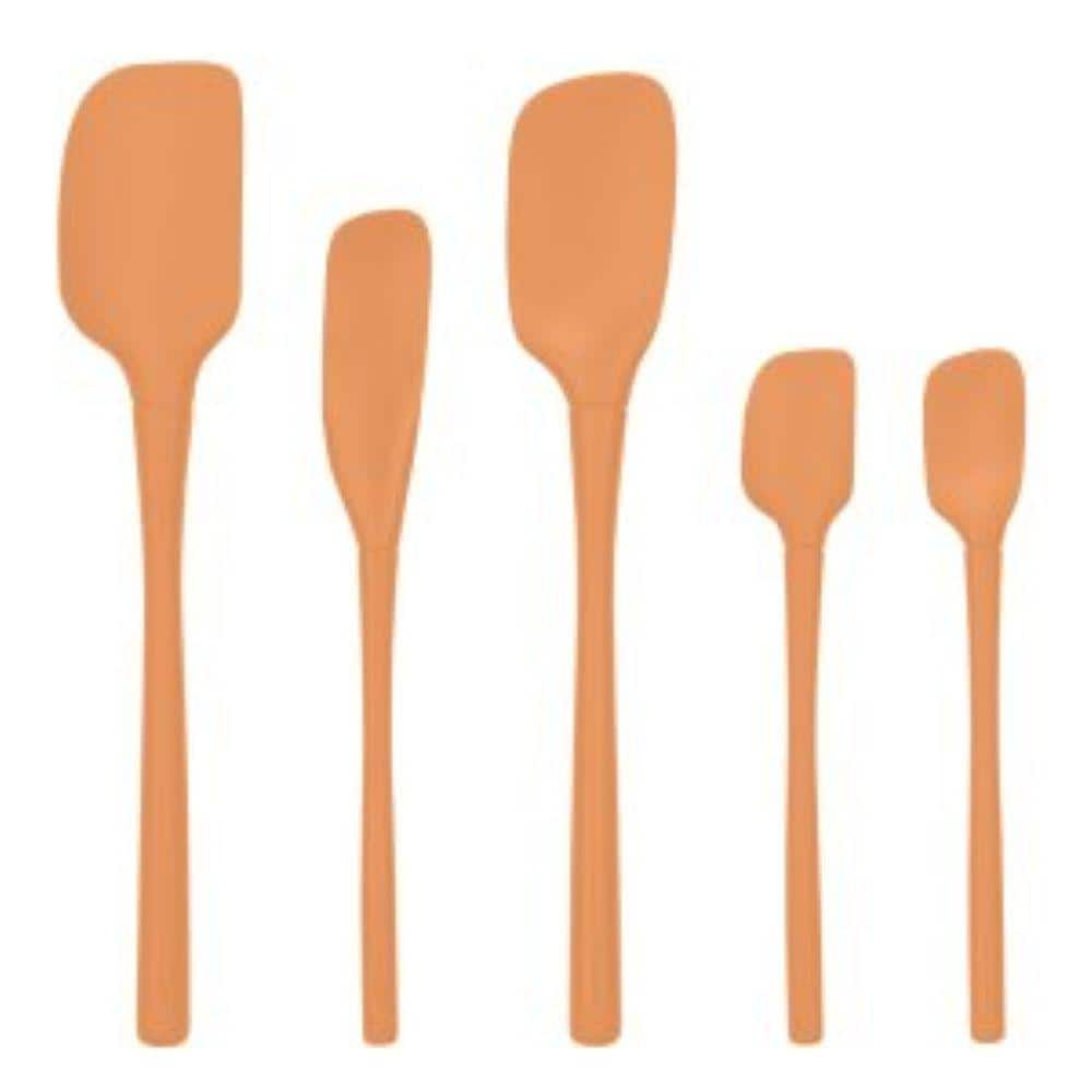 Tovolo 5pc Silicone Spatula Set Apricot Orange