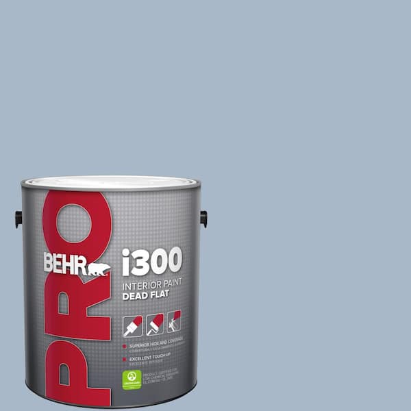 BEHR PRO 1 gal. #HDC-SP14-10 Blue Tribute Dead Flat Interior Paint