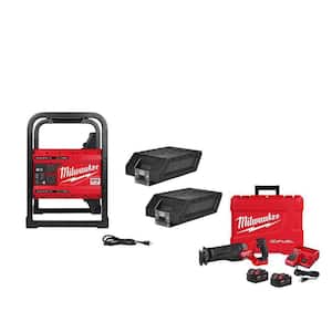 MX FUEL 3600W/1800W Lithium-Ion Battery Powered Portable Power Station w/ M18 FUEL Sawzall Recip Saw Combo Kit (2-Tool)