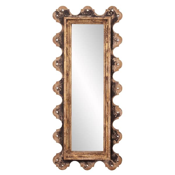 Unbranded Blaine Aged Wood Mirror