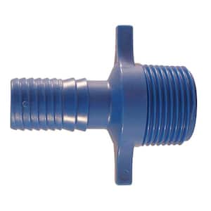 3/4 in. Barb Insert Blue Twister Polypropylene x 1 in. MPT Adapter Fitting
