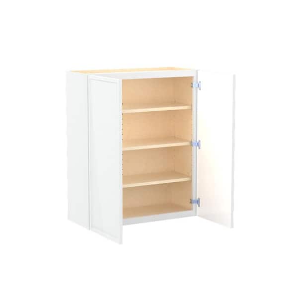 Franklin 30 in. W x 12 in. D x 36 in. H Assembled Plywood Wall Kitchen Cabinet in Vesper White with Soft Close