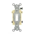 Leviton 20 Amp Commercial Double-Pole Toggle Switch, White R52-0CSB2 ...