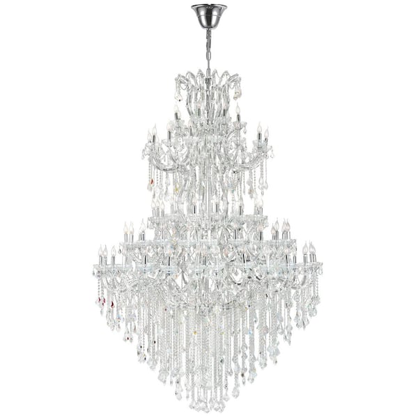 Maria Theresa 84 Light Up Chandelier With Chrome Finish