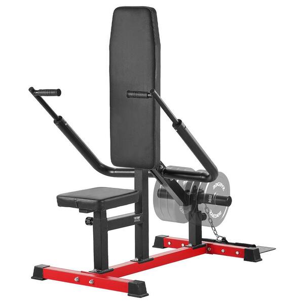 Seated Dip Machine, Tricep Bicep Press Down Machine with Cable Bar, Adjustable Seat, and Backrest, for Chest Training