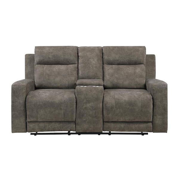 Lazzara Clemencia 71 in W Microfiber Fabric 2-Seater Manual Double