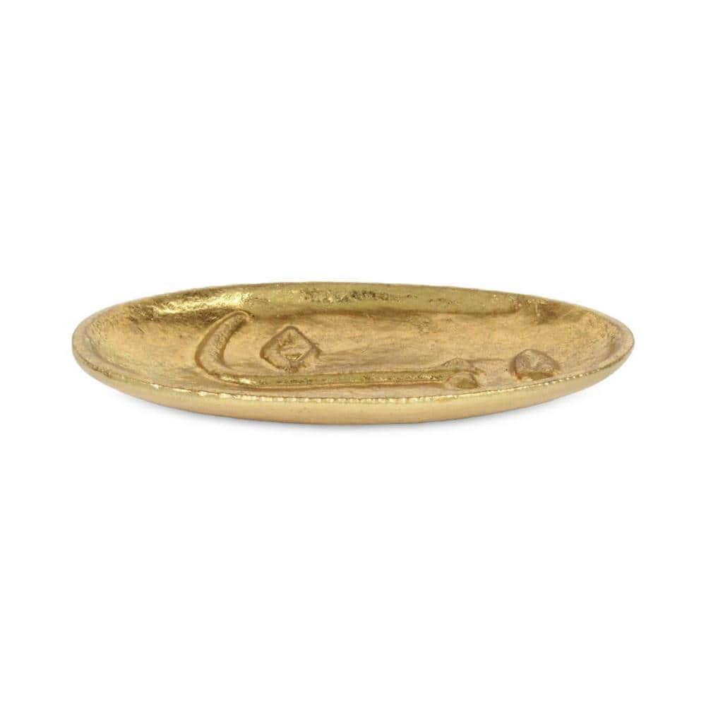 Gold Oval Metal 8 in. Decorative Tray price history on PriceWatchPro