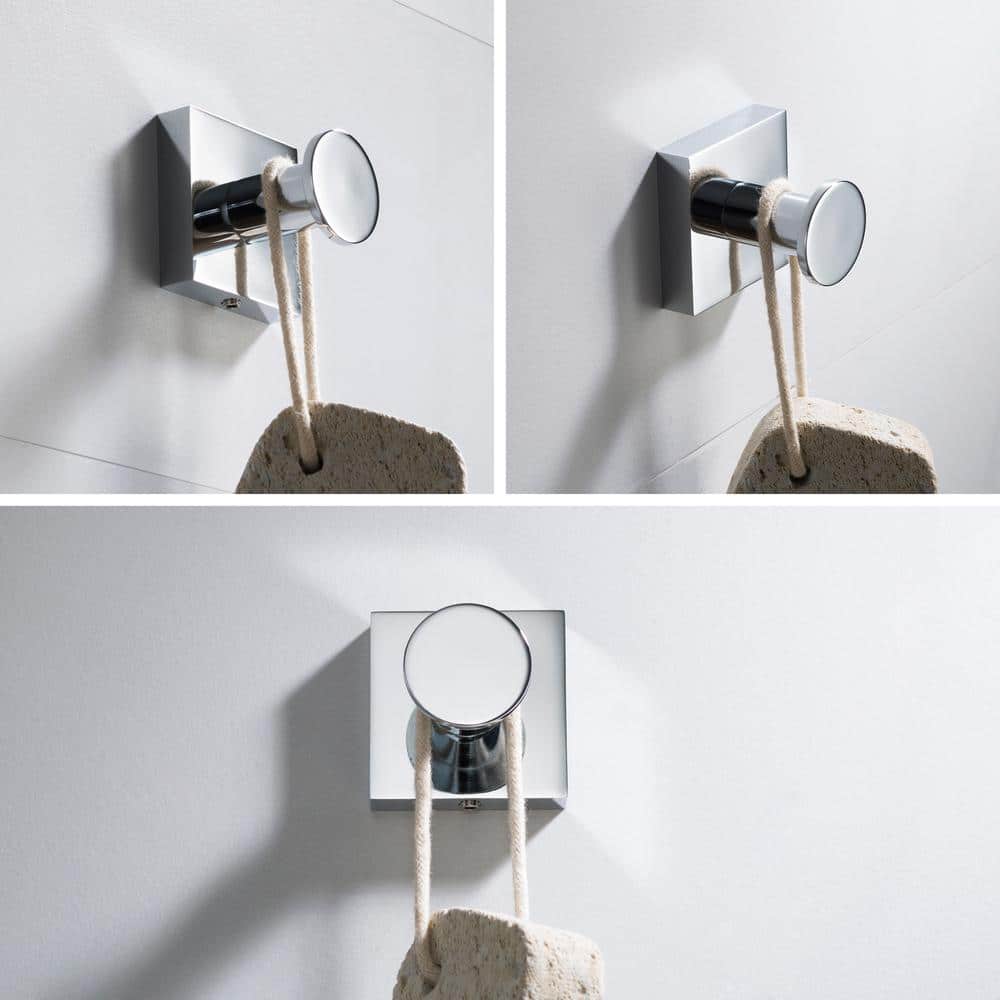 Ventus Chrome Wall Mounted Single Towel Hook