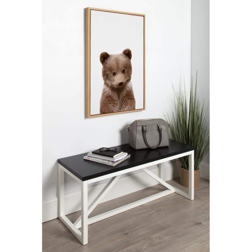 Sylvie Baby Bear Framed Canvas Wall Art for Nursery